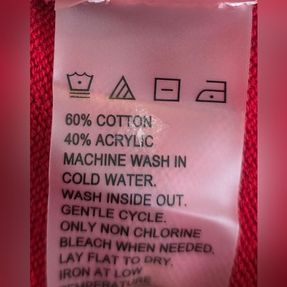 Alia Preppy Red, Black And Cream Striped Sweater,women's LG P, Cotton Blend. - Picture 11 of 11